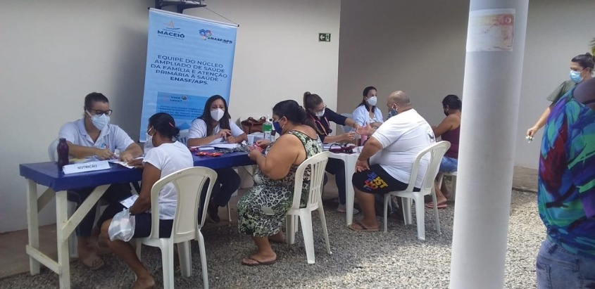 Atendimento e orientações nutricionais realizadas pela eNasf  - Foto: Divulgação eNasf