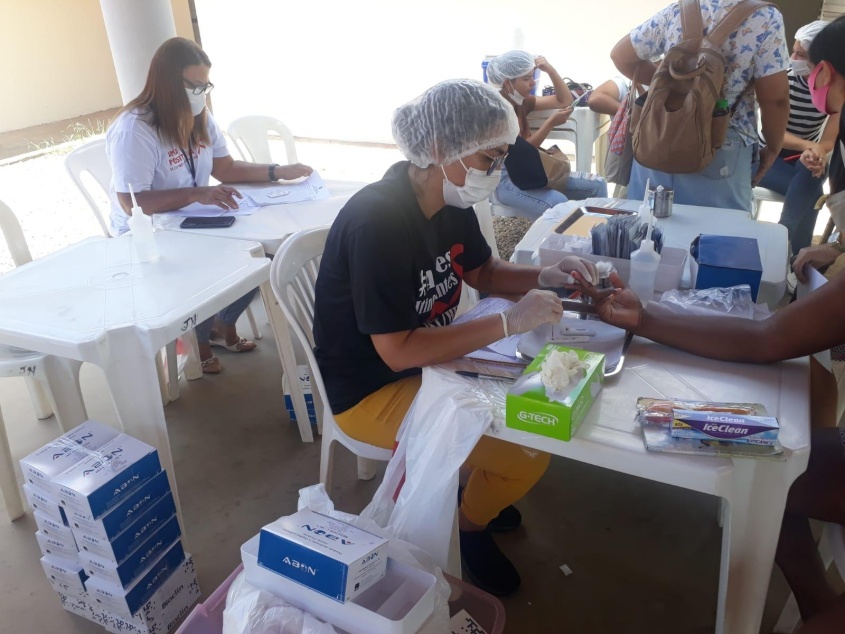 Testes rápidos para ISTs, HIV/Aids e Hepatites Virais - Foto: Divulgação Gerência do Programa Municipal IST, HIV/Aids e Hepatites Virais
