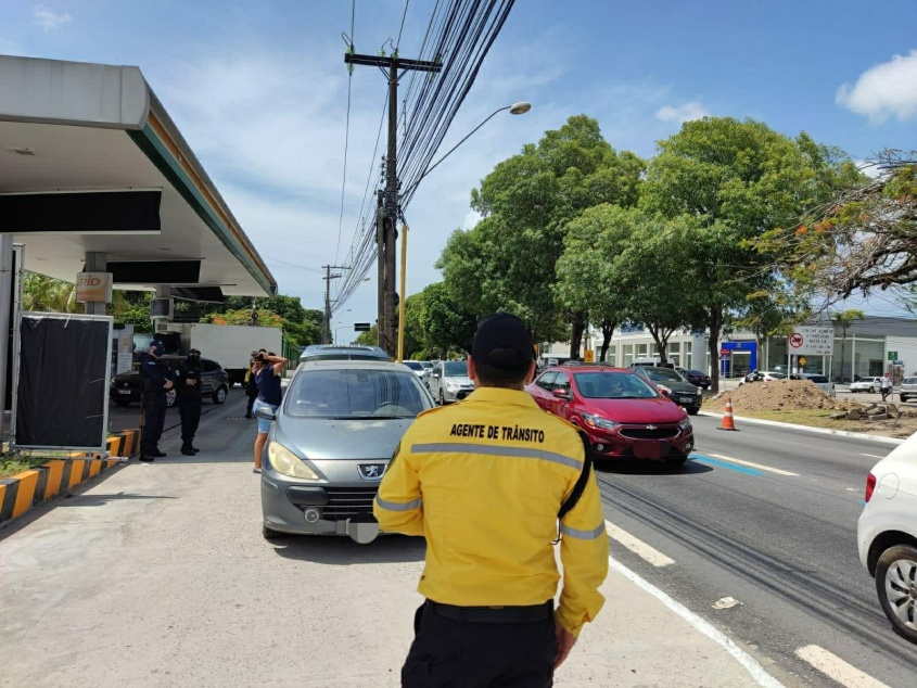 11 veíículos foram removidos para o pátio da SMTT. Foto: SMTT