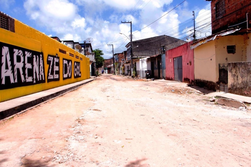 Rua Florestal antes da pavimentação. Foto: Wilma Andrade/Ascom Seminfra