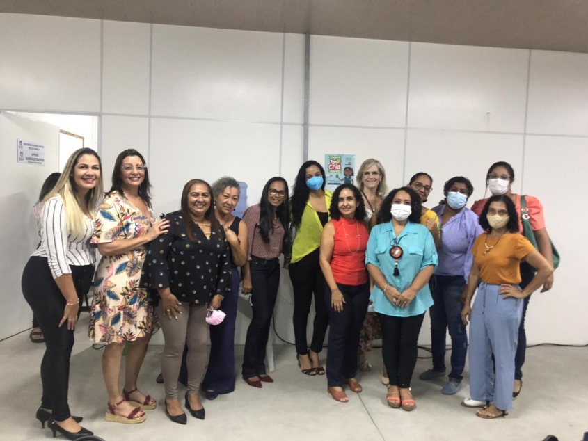 Servidores da Semed participaram da capacitação sobre o Auxílio Brasil. Foto: cortesia