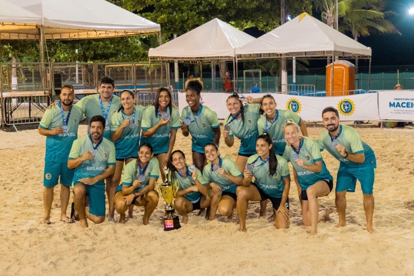 Meninas da seleção brasileira também fizeram bonito nos jogos. Foto: Edvan Ferreira / Secom Maceió