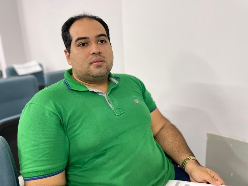 Enfermeiro Michael Rocha disse que formação é essencial para atendimento aos usuários. Foto: Ascom SMS