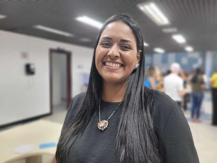 Técnica do Programa de Saúde da Criança, Layne Cabral. Foto: Ascom SMS