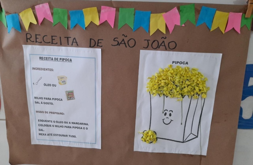 Ilustração de receita realizada pelas crianças. Foto: cortesia