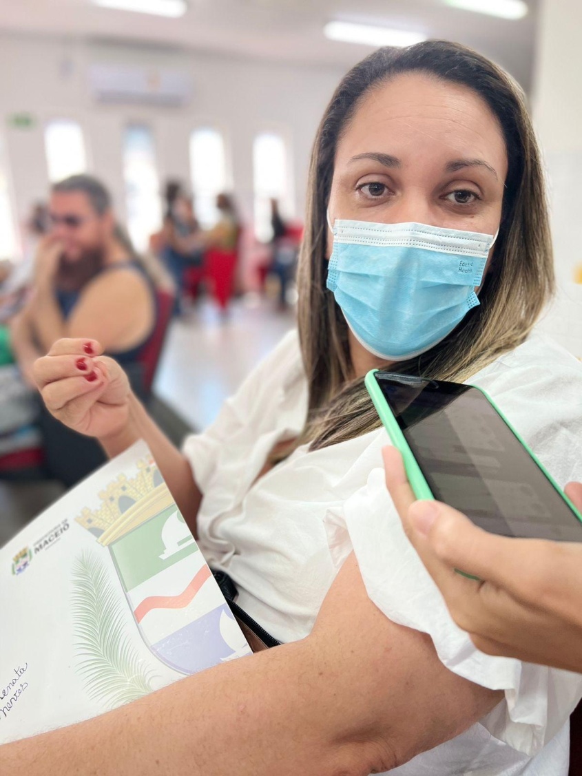 Renata Silva falou da importância de momentos como este para os secretários escolares. Foto: Karla Lima/Ascom Semed