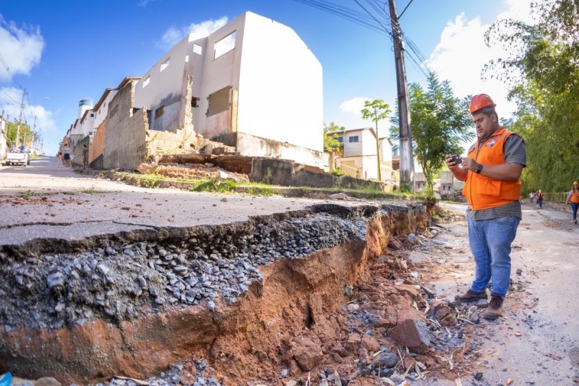 Defesa Civil de Maceió acompanhou toda a evolução da movimentação de massa. Foto: Itawi Albuquerque/Secom