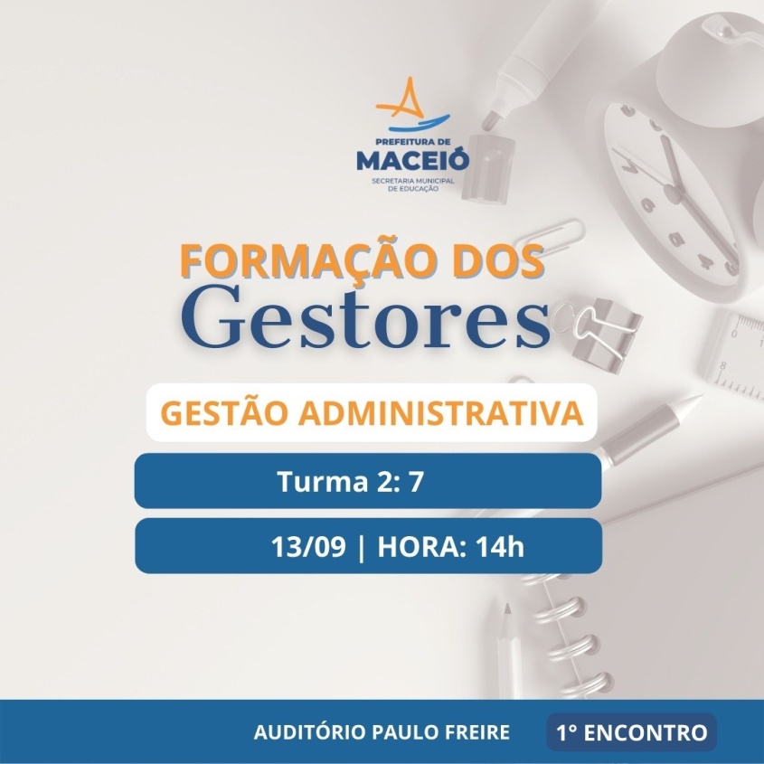 Encontro será para a gestão escolar, incluindo professores e diretores.