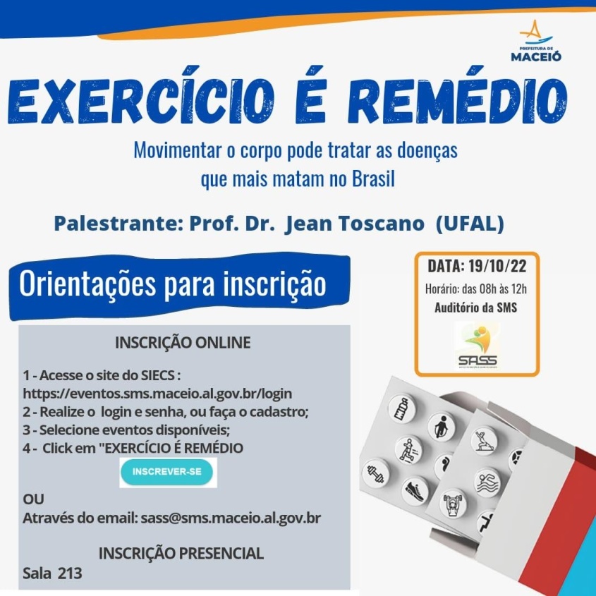 Inscrições seguem até o dia 18 de outubro