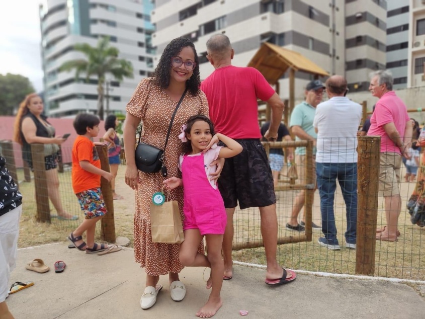 Dia de lazer com crianças e famílias no Corredor Vera Arruda, na Jatiúca. Foto: Ascom Sudes