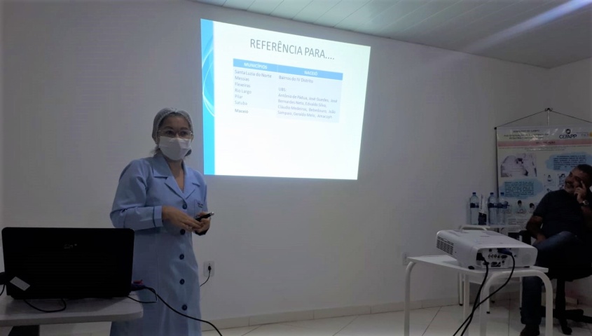 Assistente social da maternidade Santo Antônio, Ray Gomes. Foto: Ascom SMS