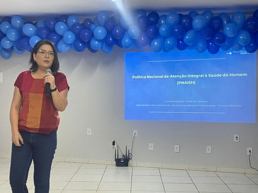 Julianna Takarabe, técnica da Coordenação Nacional da Saúde do Homem. Foto: Ascom SMS