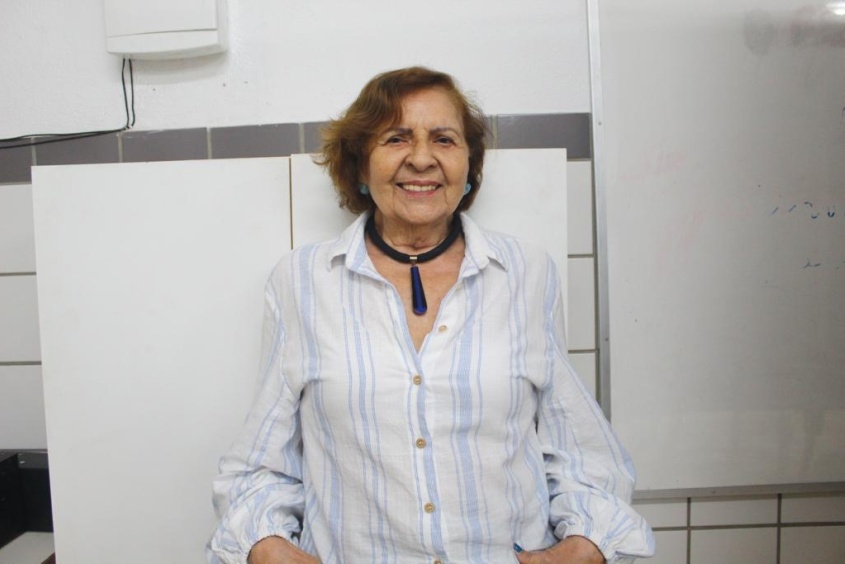 Técnica da Coordenadoria Geral de Organização Escolar, Edleuza Maciel. Foto: Clara Canuto (estagiária)/Ascom Semed