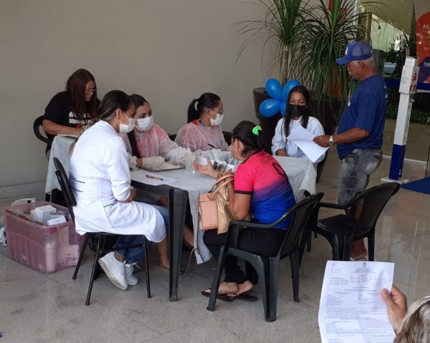 População atendeu ao chamamento para o cuidado com a saúde. Foto: Divulgação Gerência IST/SMS