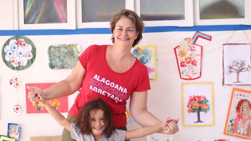 Professora Paula Castro da creche Ana Carolina. Foto: Ascom Semed