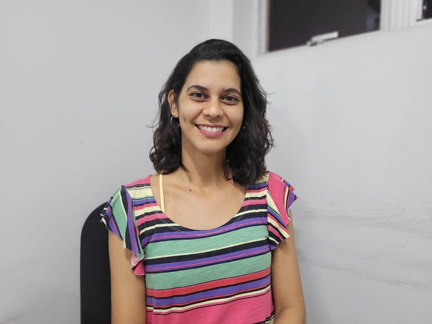 Nutricionista do Programa de Alimentação e Nutrição da SMS, Franciane Santos. Foto: Ascom SMS