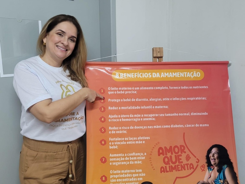 Edjane De Biase, fisioterapeuta da Área Técnica da Saúde da Criança. Foto: Ascom SMS