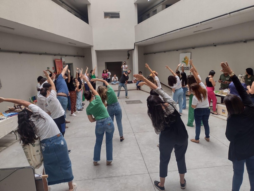Servidores são beneficiados com atividades físicas para melhorar condição de saúde. Foto: Sass Maceió