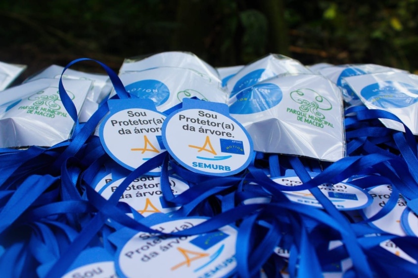 Medalha de Protetor da Árvore eleva a consciência verde das crianças.  Foto: Maynara Rocha/Parque Municipal