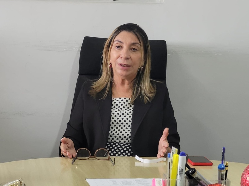 Diretora de Atenção à Saúde do Município, Alayde Ricardo. Foto: Ascom SMS