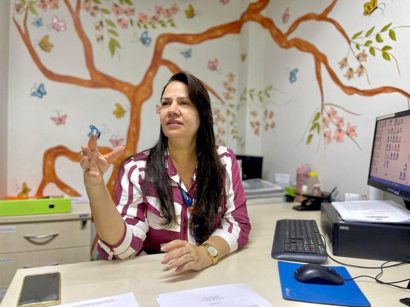 Silvana Mendonça é psicóloga infantojuvenil da SMS desde 2005. Foto: Polyanna Monteiro/Ascom SMS