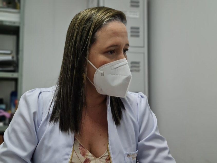 Michelle Gama é gestora da UBS do conjunto Eustáquio Gomes, na Cidade Universitária. Foto: Ascom SMS