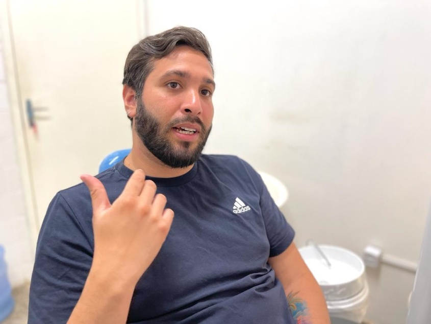 Usuário diz estar aliviado em procurar por atendimento no SUS. Foto: Polyanna Monteiro/Ascom SMS