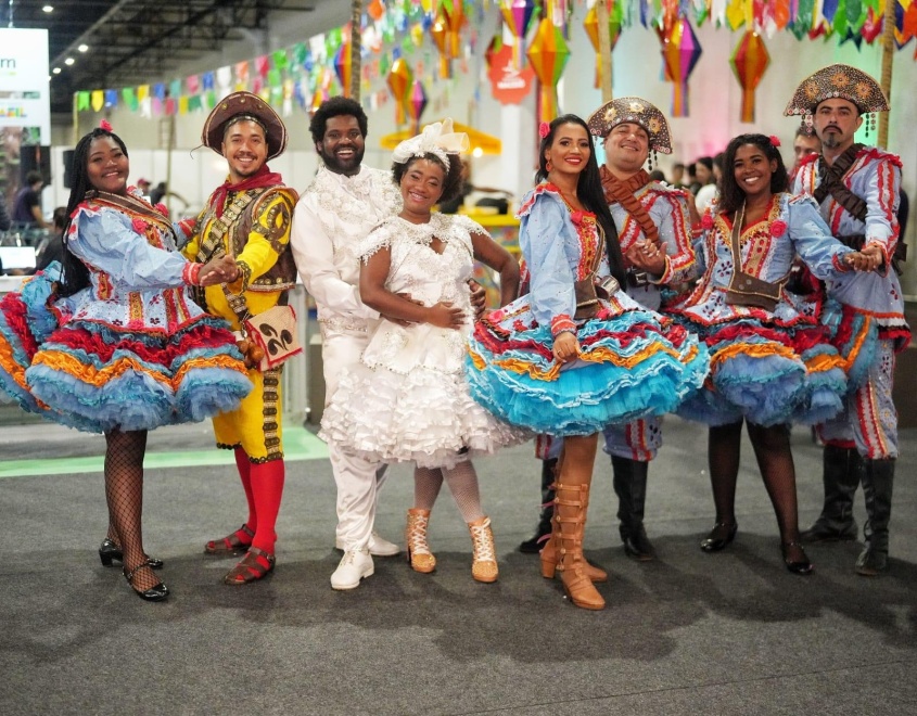 Apresentação de quadrilha junina no São João Massayó na WTM. Foto: Fred Pontes)
