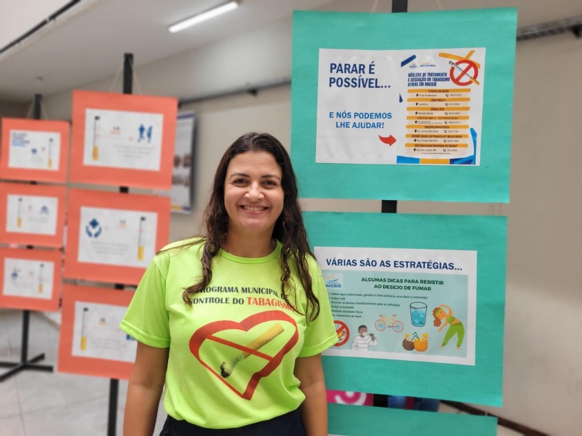 Coordenadora de Promoção e Educação em Saúde, Adriana Paffer. Foto: Ascom SMS