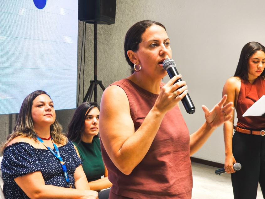 Roberta Borges, subsecretária de Atenção Primária, reforça que esse é um momento de reconhecimento e agradecimento. Foto: Ascom SMS