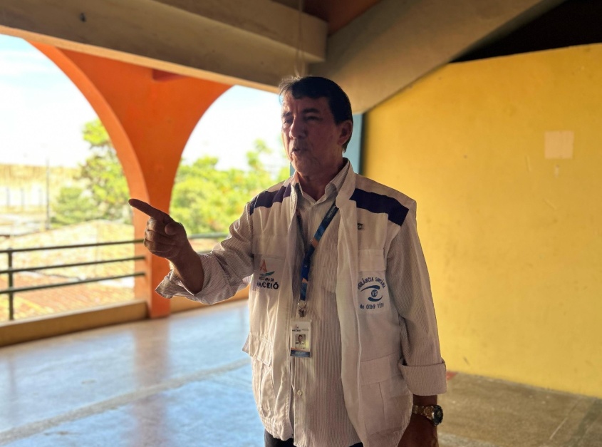 Chefe especial da Visa de Maceió, Airton Santos, ministrando capacitação. Foto: Visa de Maceió
