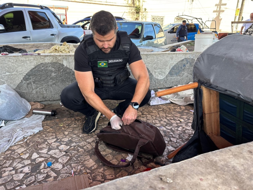 O secretário de Segurança Cidadã, Thiago Prado, acompanhou a ocorrência e destacou que as ações de segurança serão intensificadas na capital. Foto: Erika Santana/ Ascom Semsc