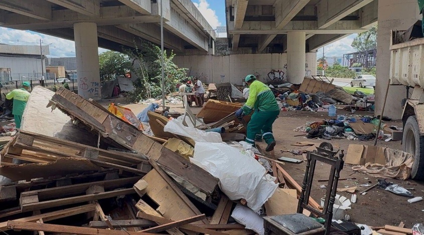 Operação contou com o apoio da Alurb, responsável pela limpeza do local. Foto: Alurb