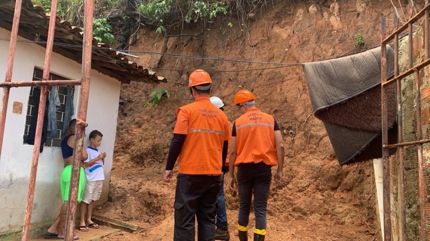Equipes realizam vistorias nas áreas de maior vulnerabilidade da cidade. Foto: Ascom Defesa Civil Maceió