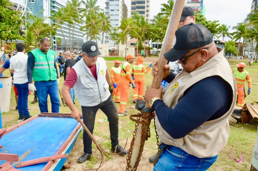 As ações seguirão até que o trabalho seja finalizado. Foto: Beto Macário / Secom Maceió