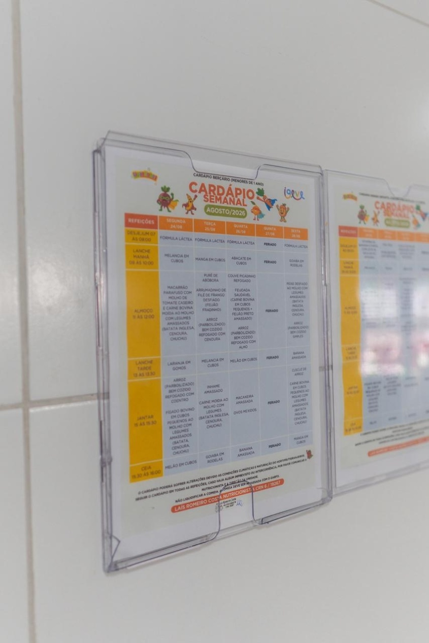 Alimentação escolar é pensada como parte do desenvolvimento da criança. Foto: Ascom Semed
