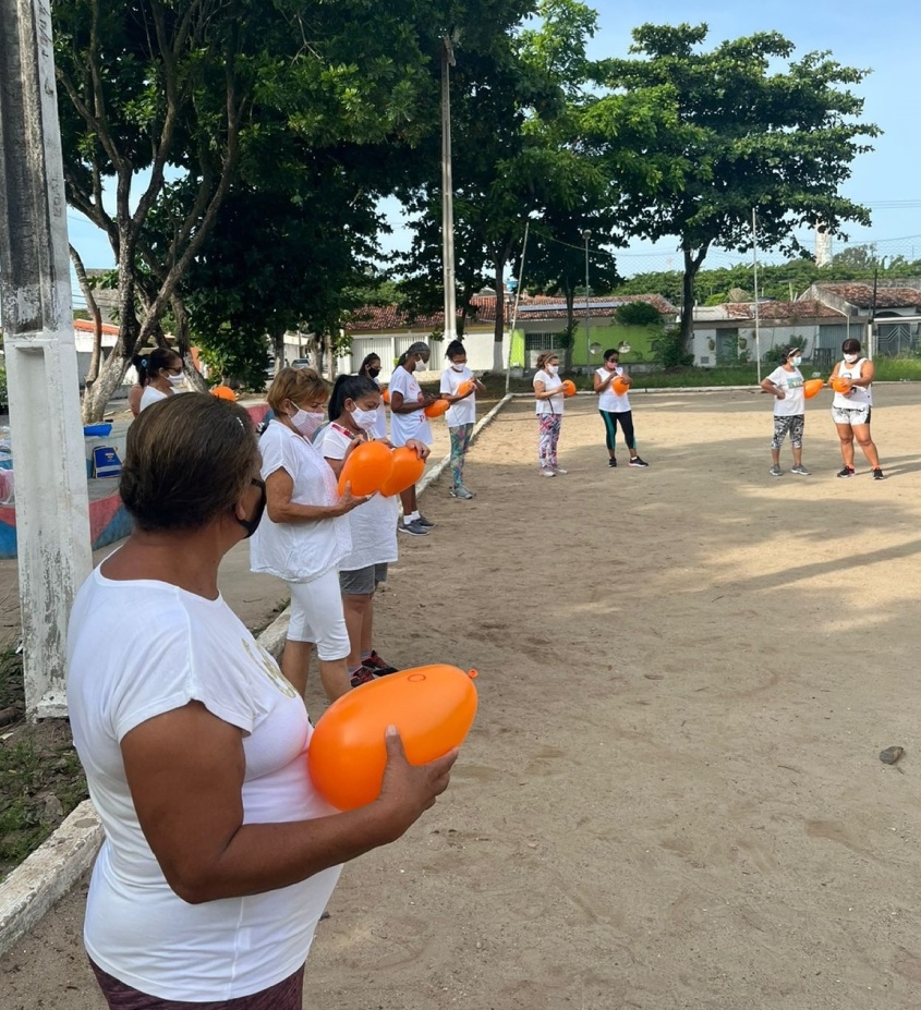 Atividades junto aos usuários do Núcleo de Salvador Lyra. Foto: SMS