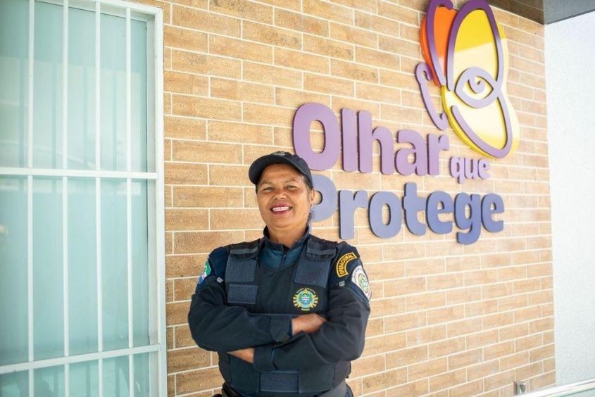 Guarda municipal Graça ressalta a importância da troca de experiências. Foto: Thiago Figueredo/ Secom Maceió