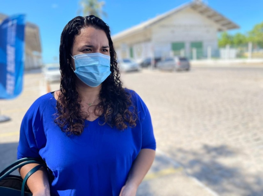 Camila Calaça é responsável pela estratégia voltada à saúde do homem. Foto: Ascom SMS