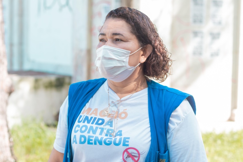 Supervisora geral do 2º Distrito Sanitário de Maceió, Cícera dos Santos. Foto: Victor Vercant/Ascom SMS