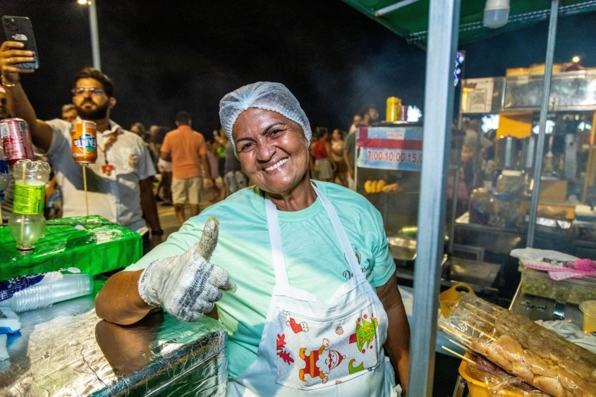 Com alvarás emitidos pela Semsc, ambulantes garantiram sua renda em eventos na cidade. Foto: Arquivo/Secom