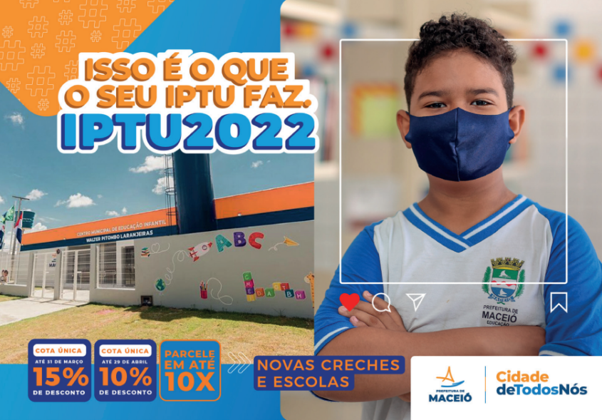 Carnês do IPTU destacam ações da Prefeitura que foram realizadas com recursos arrecadados pelo IPTU