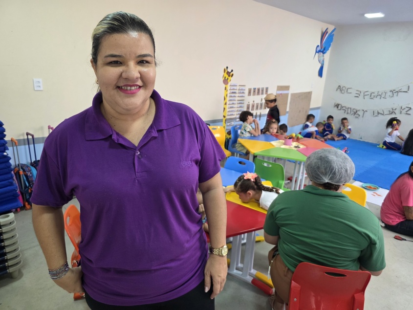 Diretora escolar Erika Hollenberg. Foto: Beto Macário/ Secom Maceió