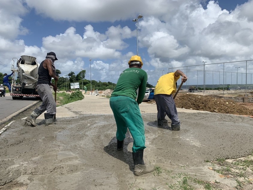Mirante da Santa Amélia está em obras. Foto: Mariane Rodrigues/ Ascom Seminfra