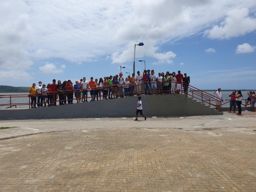 Alunos visitaram pontos turísticos e prédios históricos da cidade. Foto: cortesia