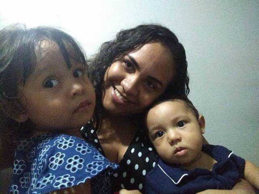 Filhos de Gisele participam do Primeira Infância Cidadã. Foto: Ascom Semas.
