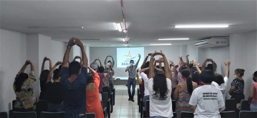 Encontro contou com dinâmicas de grupo. Foto: Ascom SMS