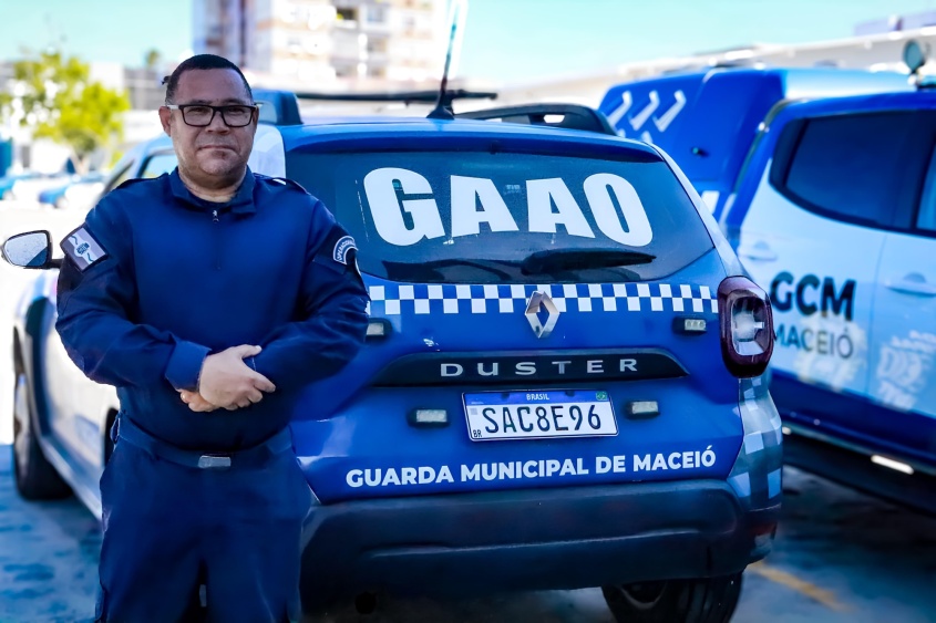 Jefferson entrou na Guarda Municipal através de um concurso em 1996. Foto: Leandro da Silva Jeronimo (estagiário)/Ascom Semsc