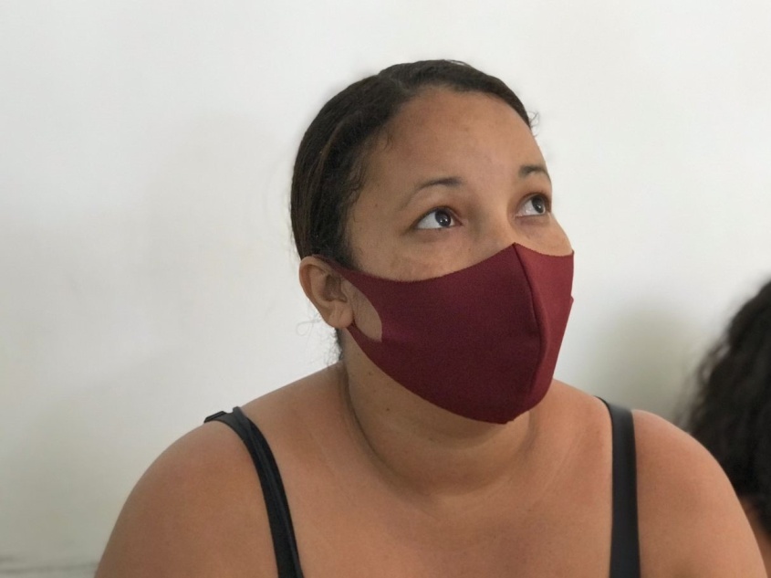 Juliana Cavalcante, usuária da unidade. Foto: Ascom SMS