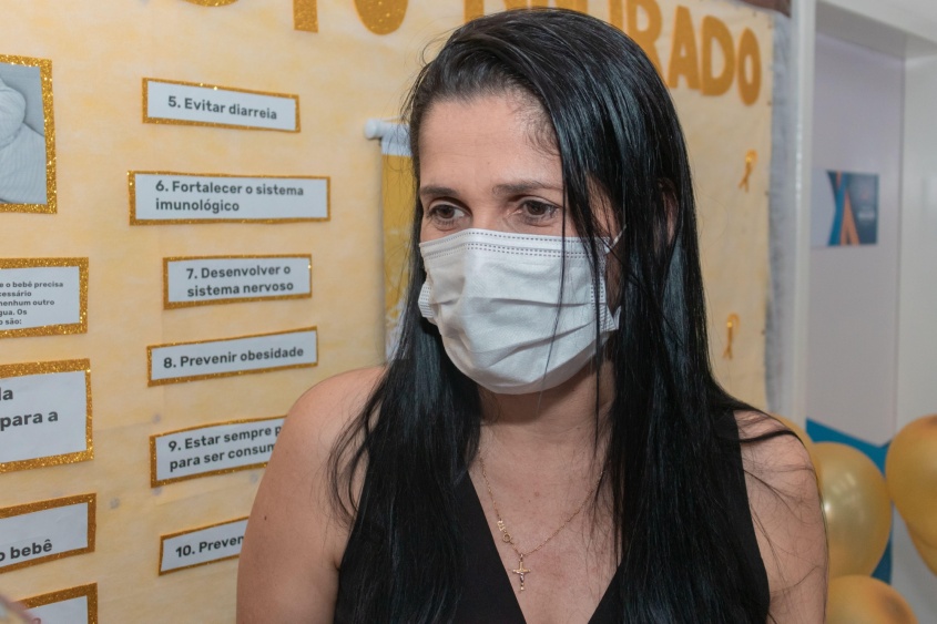 Marglene Oliveira, coordenadora da Atenção Integral à Saúde da Criança. Foto: Victor Vercant / Ascom SMS